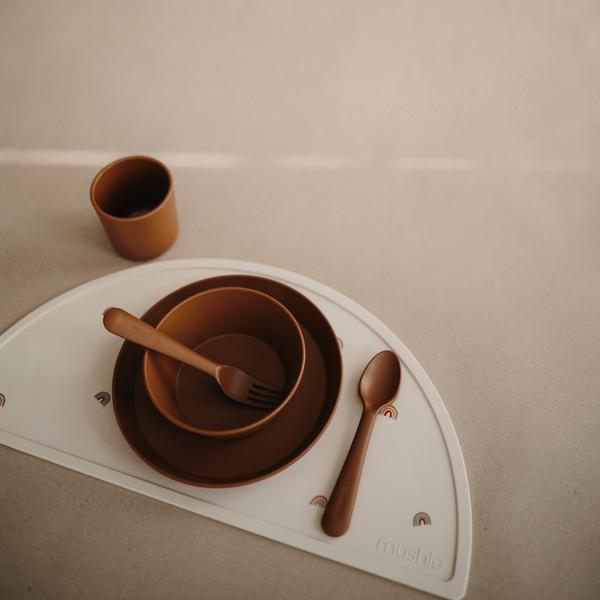 Fork and Spoon Set (Caramel)
