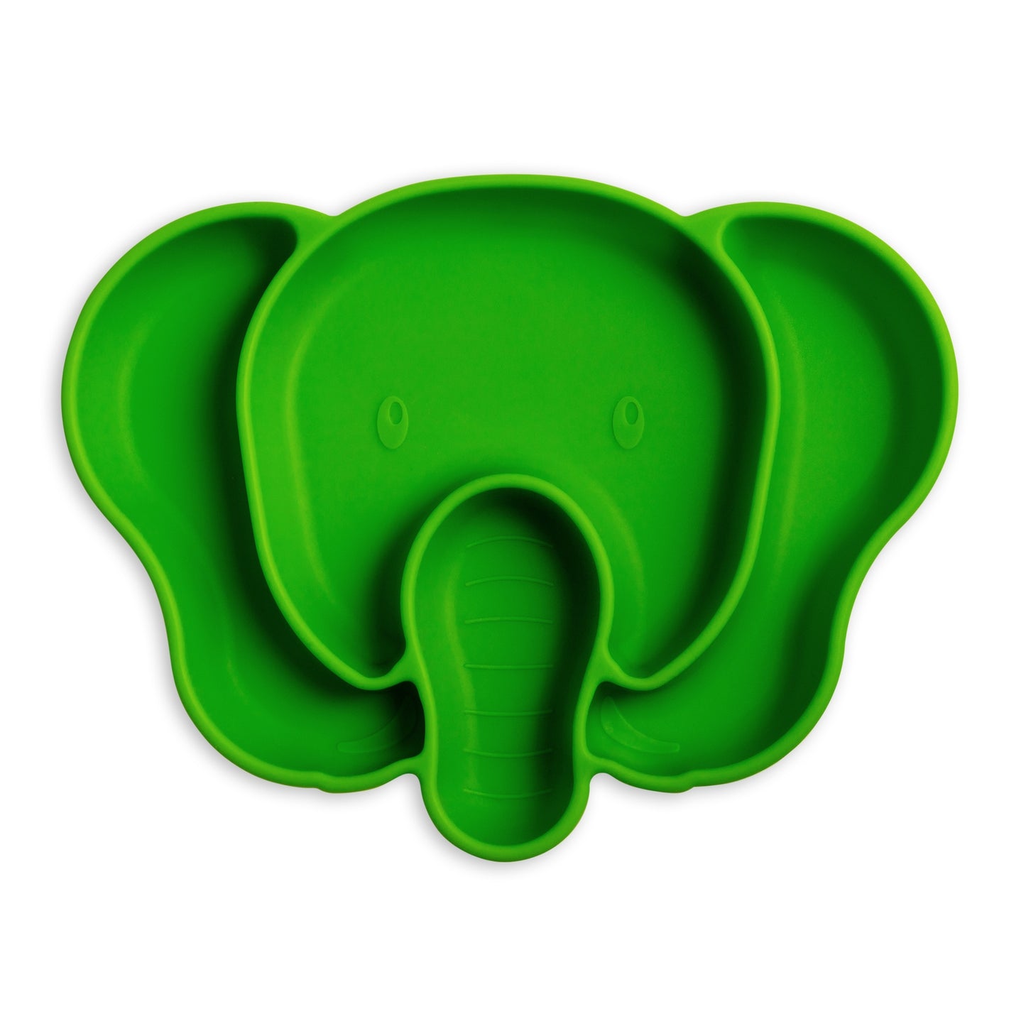 Suction Plate Green Elephant