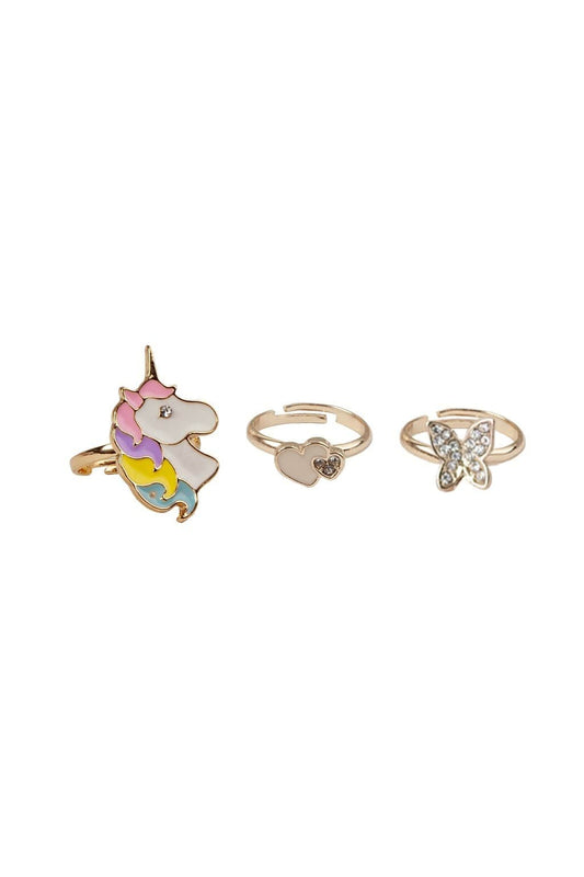 BOUTIQUE BUTTERFLY & UNICORN RINGS