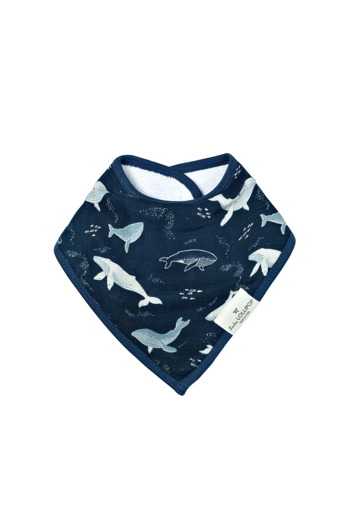 Muslin Bandana Bib Set - Whales