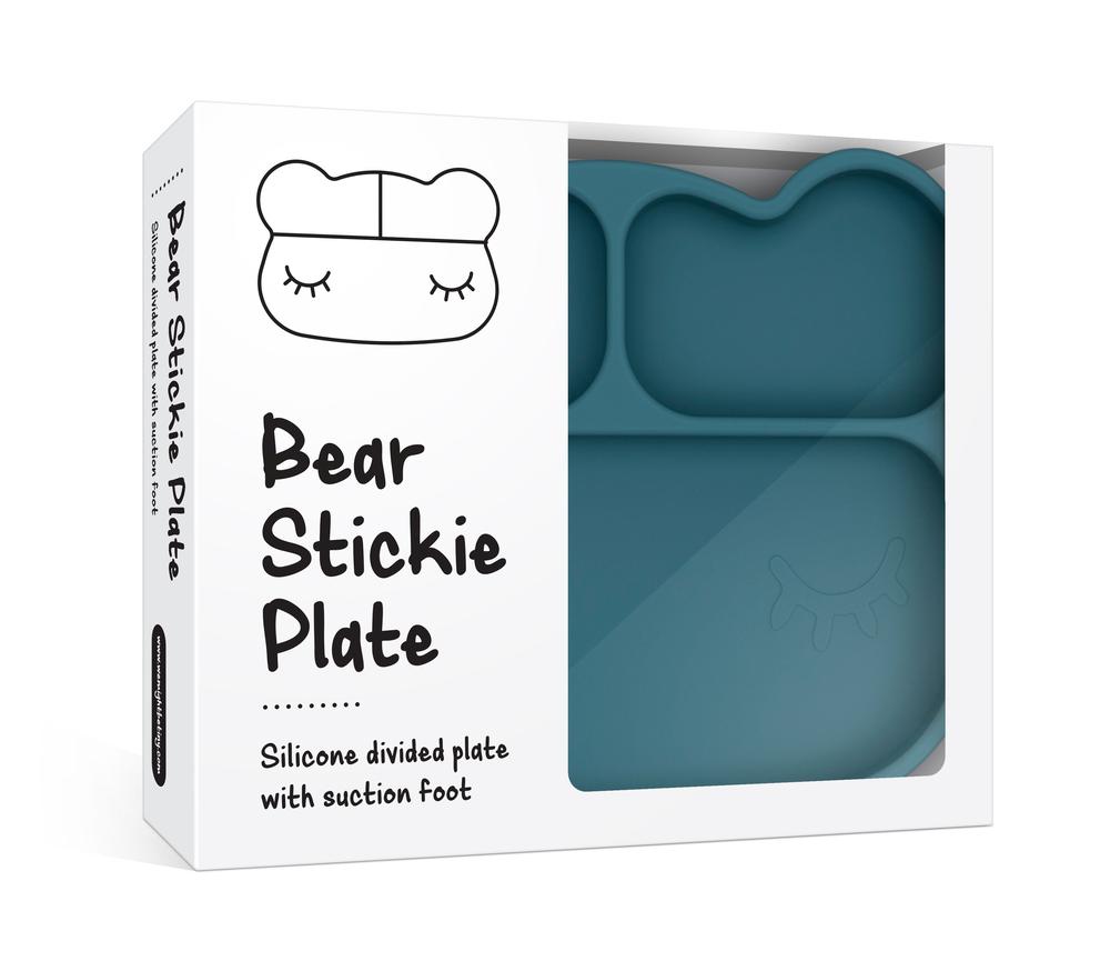 BEAR STICKIE™ PLATE - BLUE DUSK