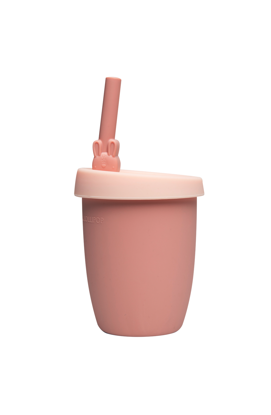 Born To Be Wild Kids Cup with Straw  Blush Pink