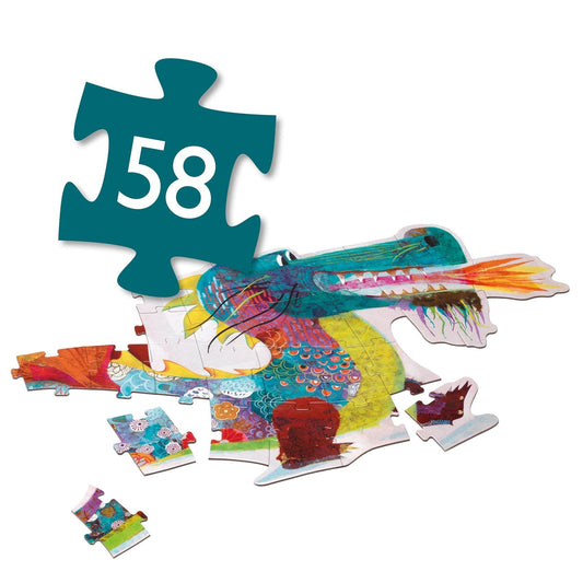Leon The Dragon 58pc Giant Floor Jigsaw Puzzle