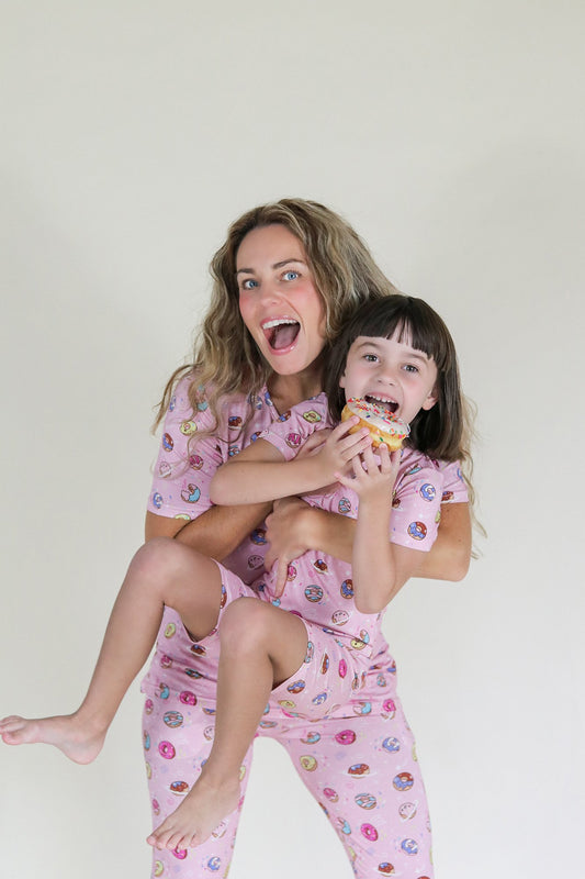 Limited Edition! Pink Donut Bamboo Women's Pajama Set