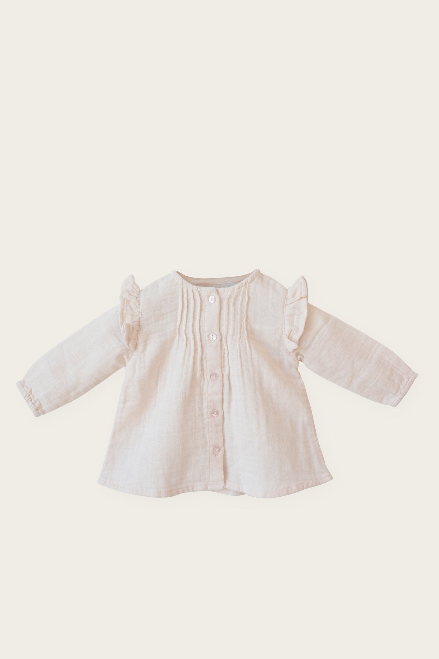 Organic Cotton Muslin Pippa Top - Blush