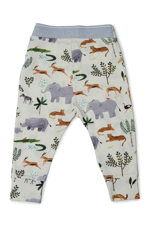 Baby Pants In TENCEL™ - Safari Jungle