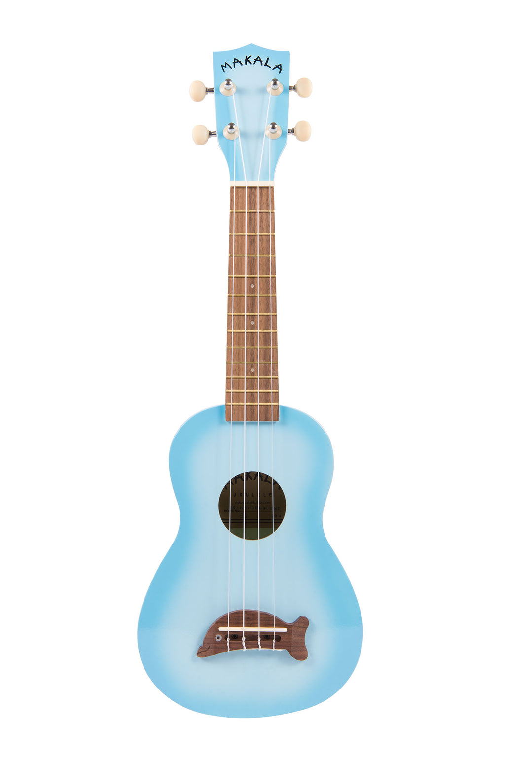 Light Blue Burst Soprano Dolphin Ukulele