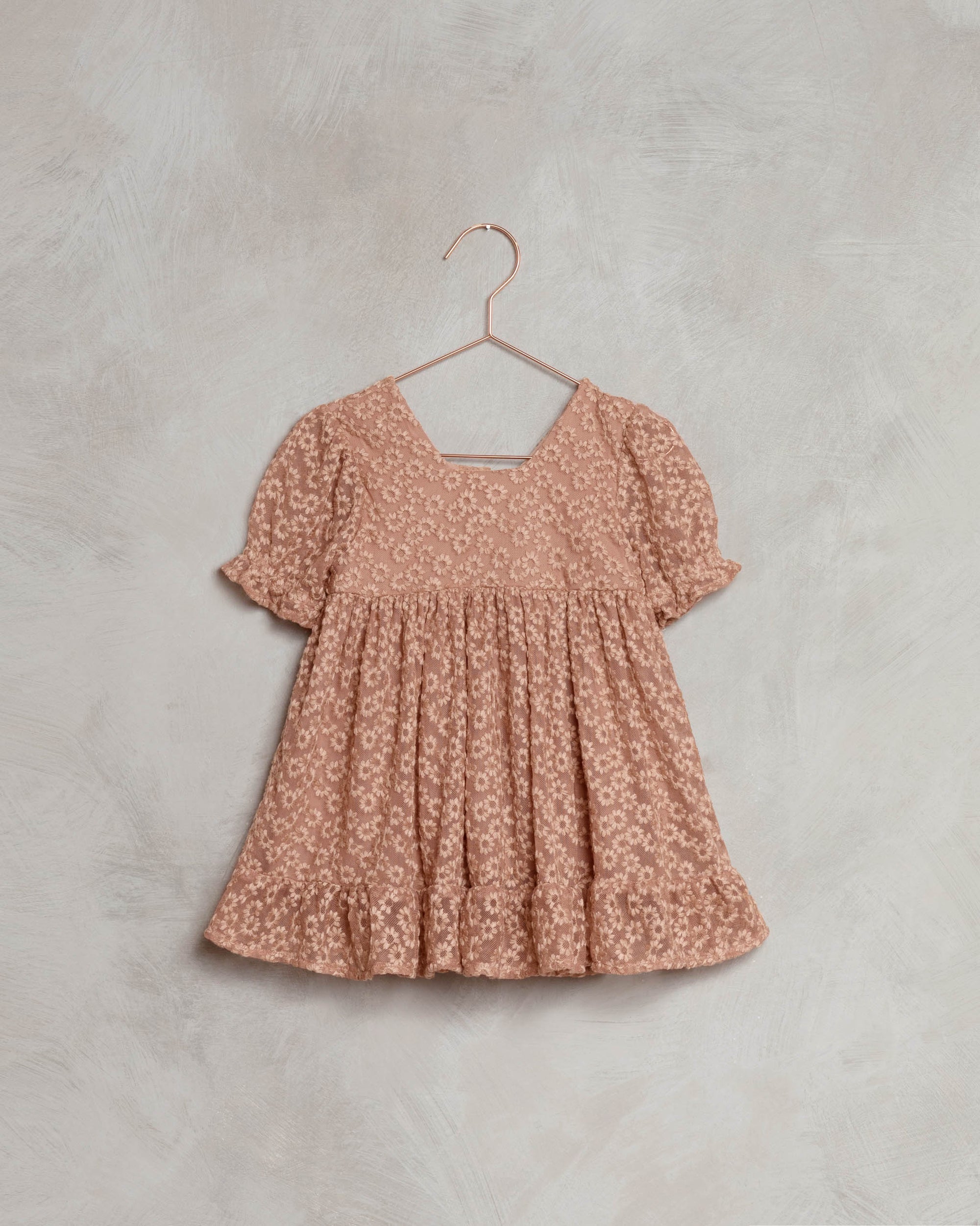 QUINN DRESS | DUSTY ROSE FLORAL LACE