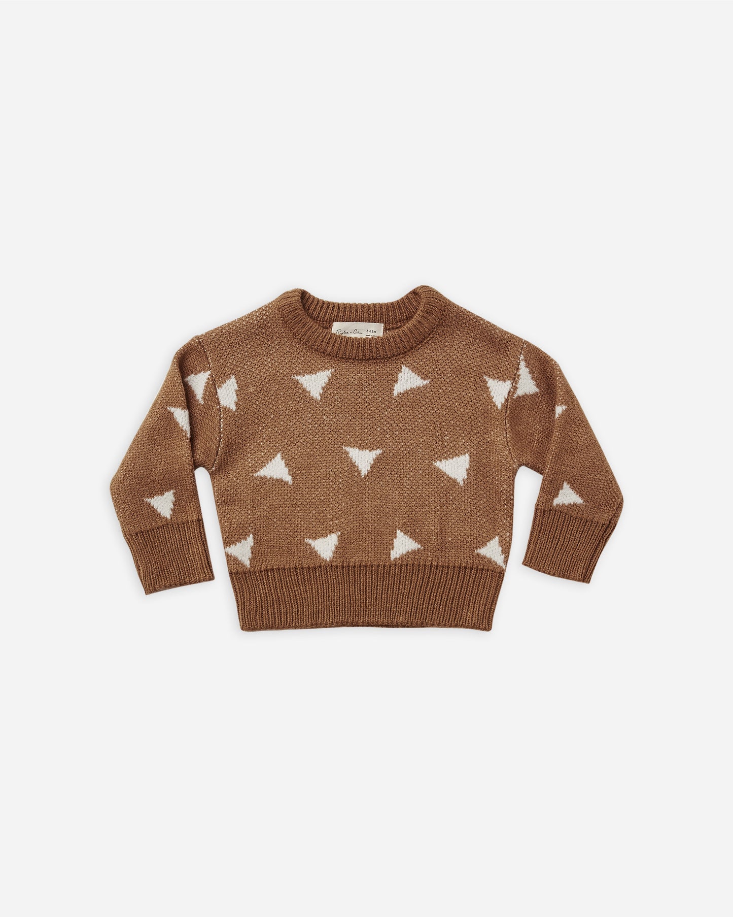 knit pullover || triangles
