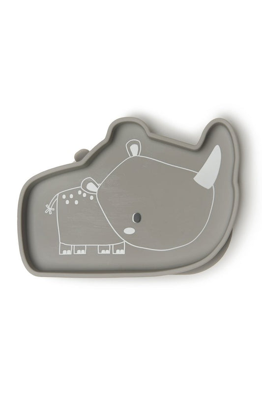 Silicone Suction Snack Plate -Rhino