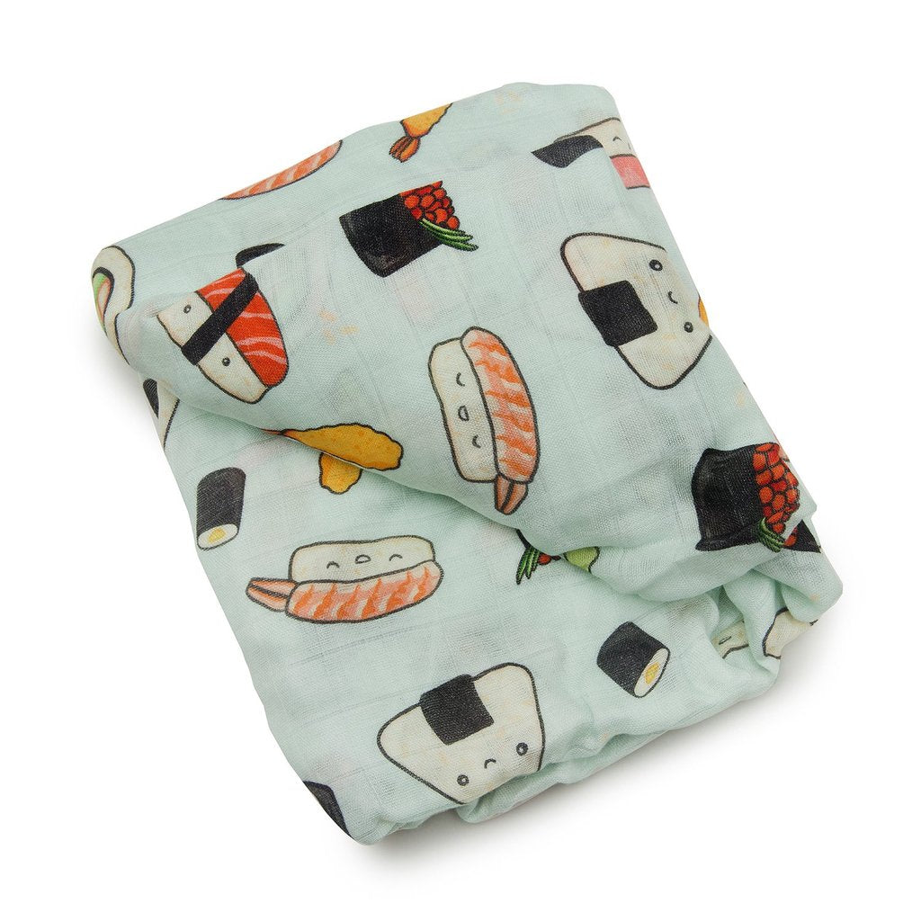 Fitted Crib Sheet - Sushi
