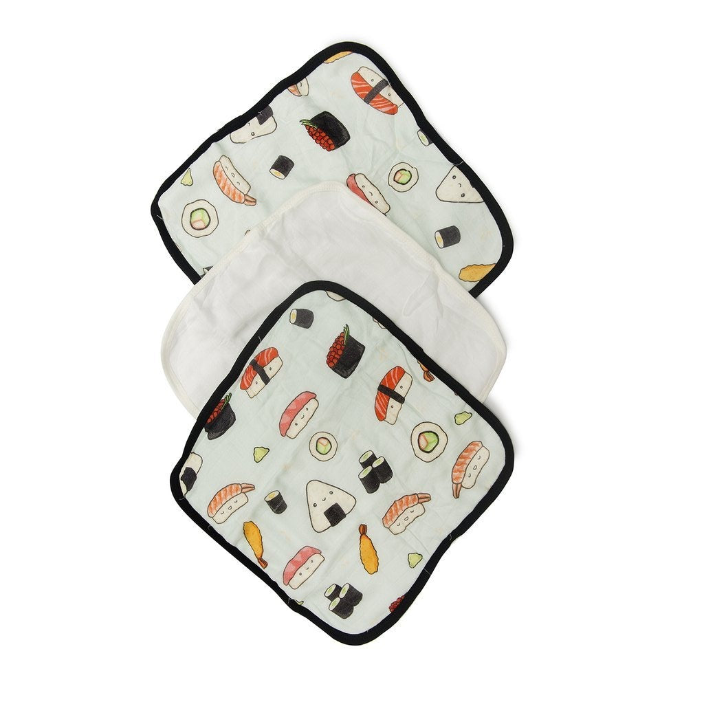 Washcloth 3-Pieces Set - Sushi