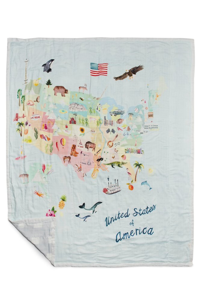 Muslin Quilt Blanket - USA