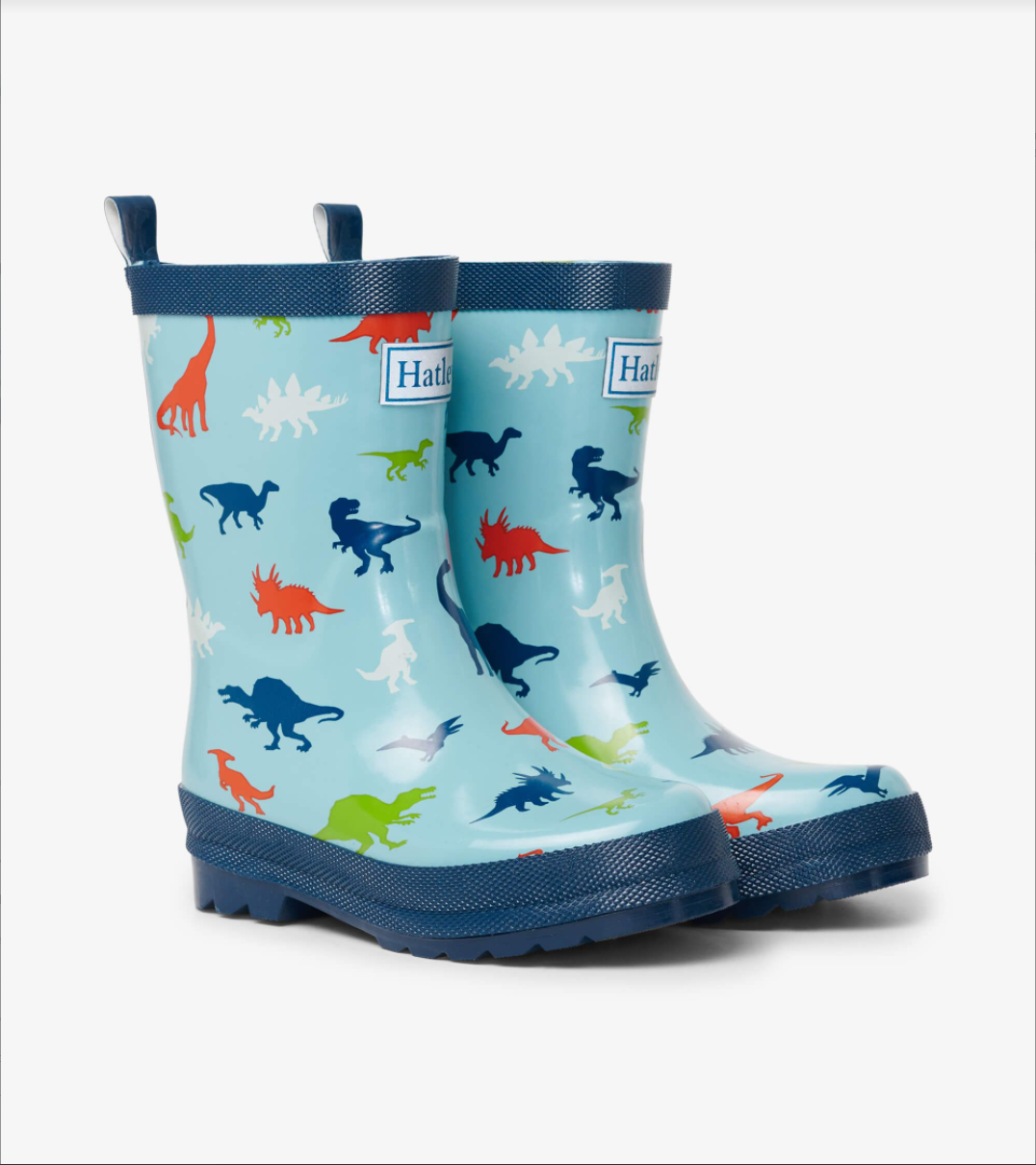 Prehistoric Dinos Shiny Rain Boots