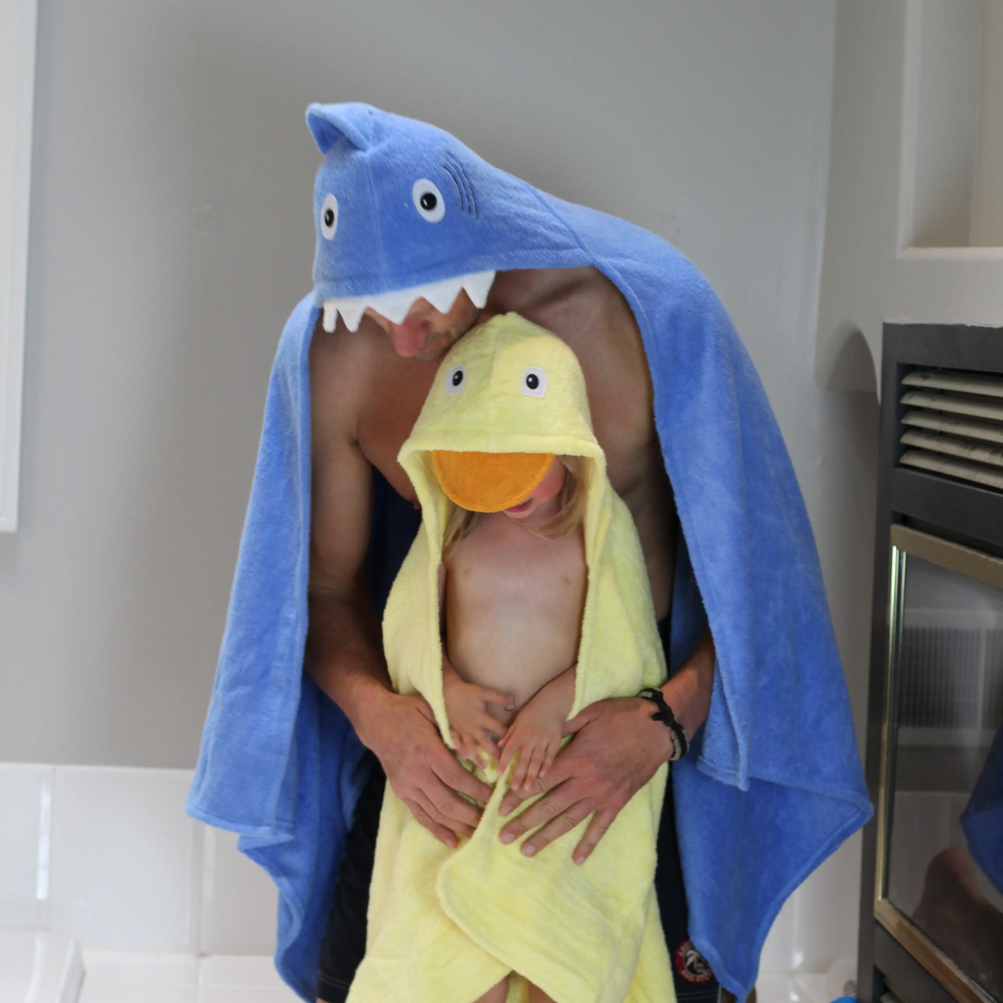 Teen/Adult Shark hooded towel