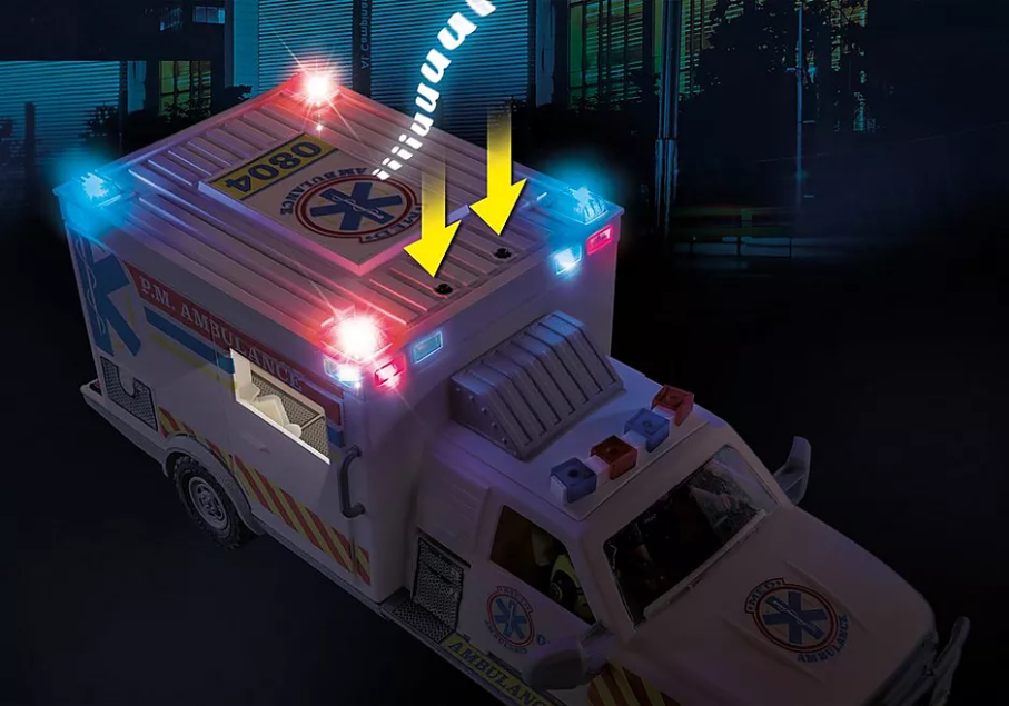 70936 Rescue Vehicles: Ambulance with Lights and Sound