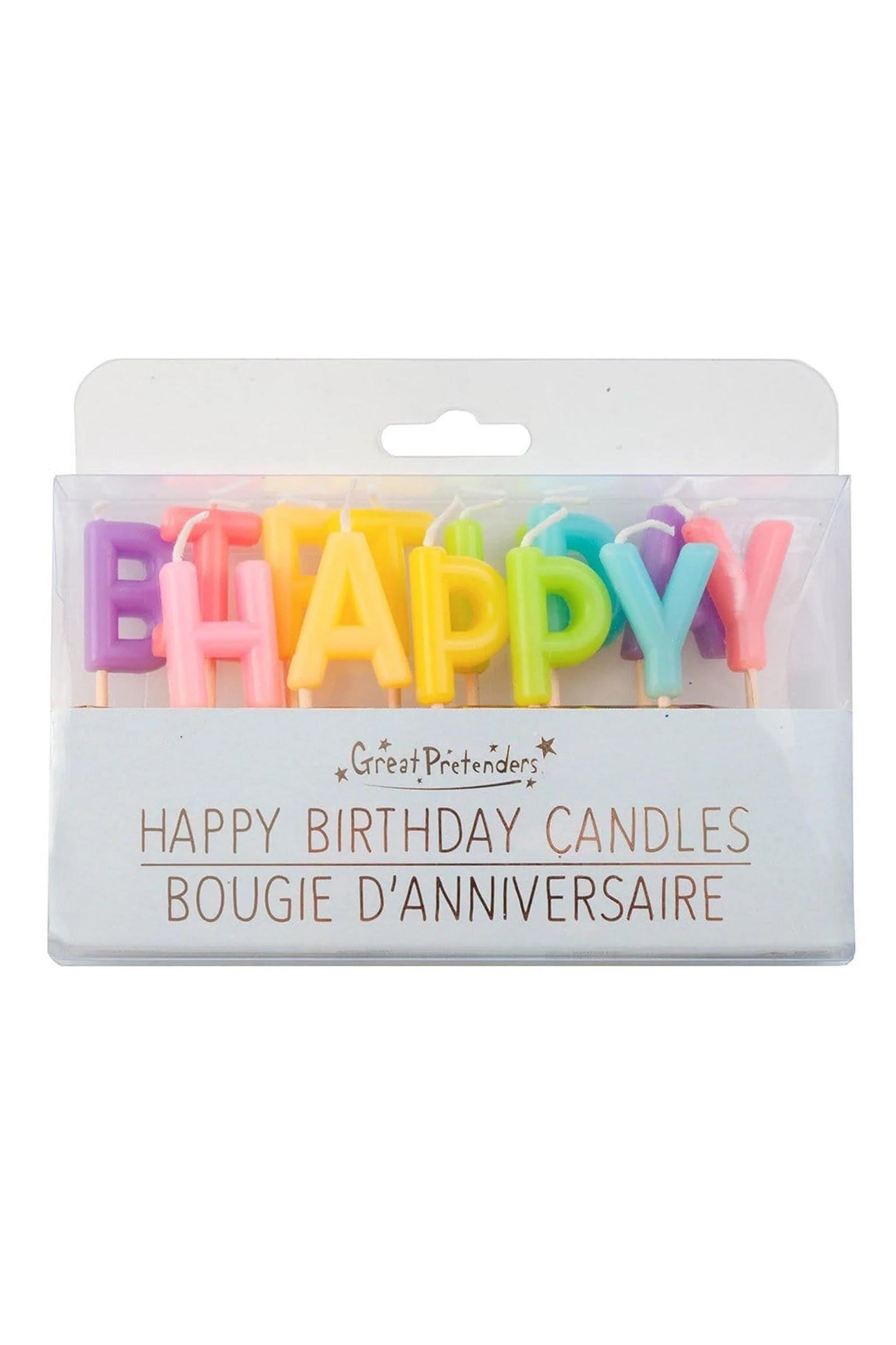 CANDLES - RAINBOW - HAPPY BIRTHDAY