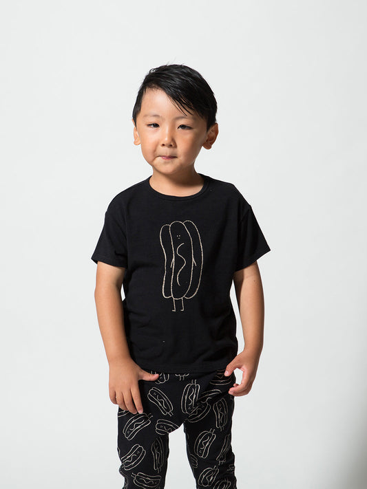The Bamboo Printed Black (Hot Dog)