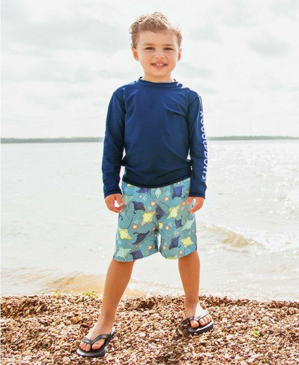 Starfish & Stingrays Swim Trunks