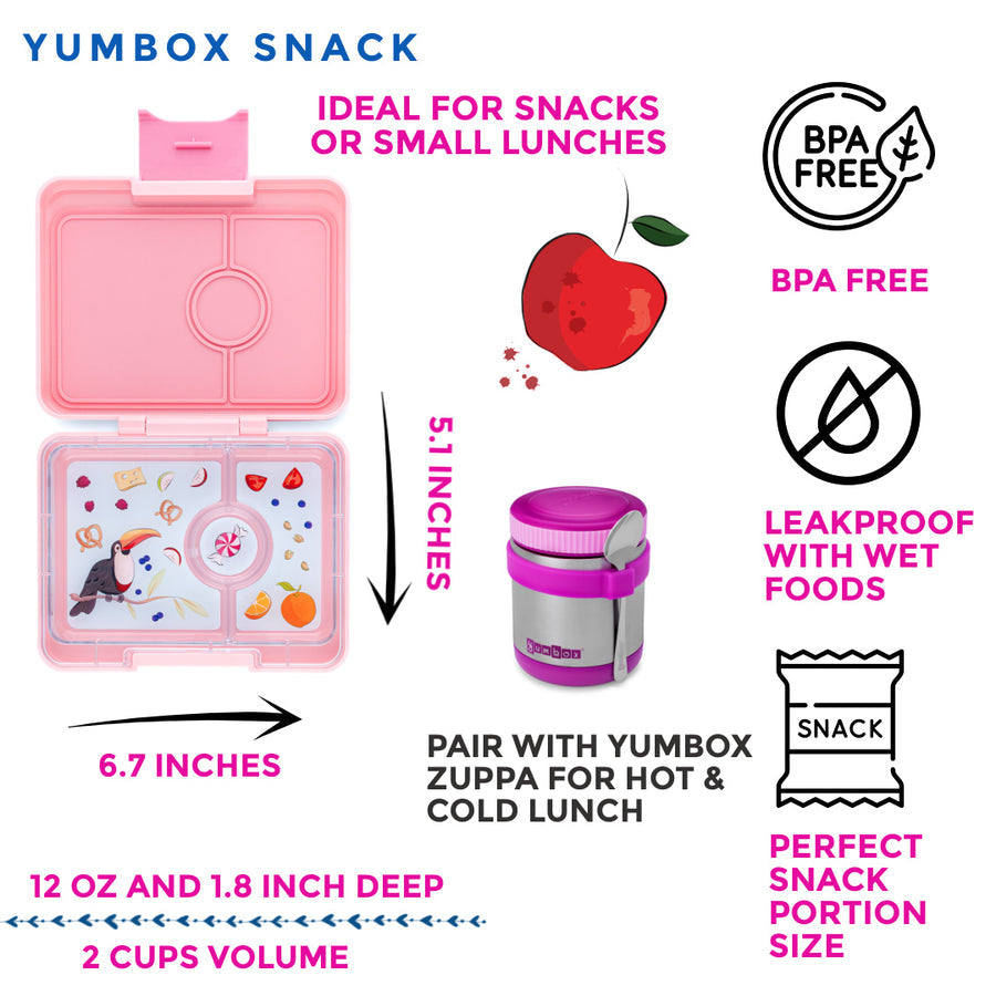 SNACK SIZE BENTO LUNCH BOX COCO PINK