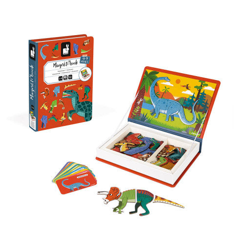 DINOSAURS MAGNETI'BOOK, 40 MAGNETS