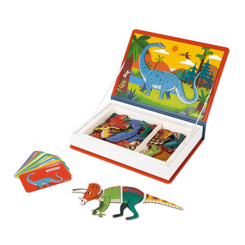 DINOSAURS MAGNETI'BOOK, 40 MAGNETS
