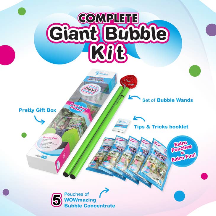 WOWmazing Giant Bubble Kit Plus