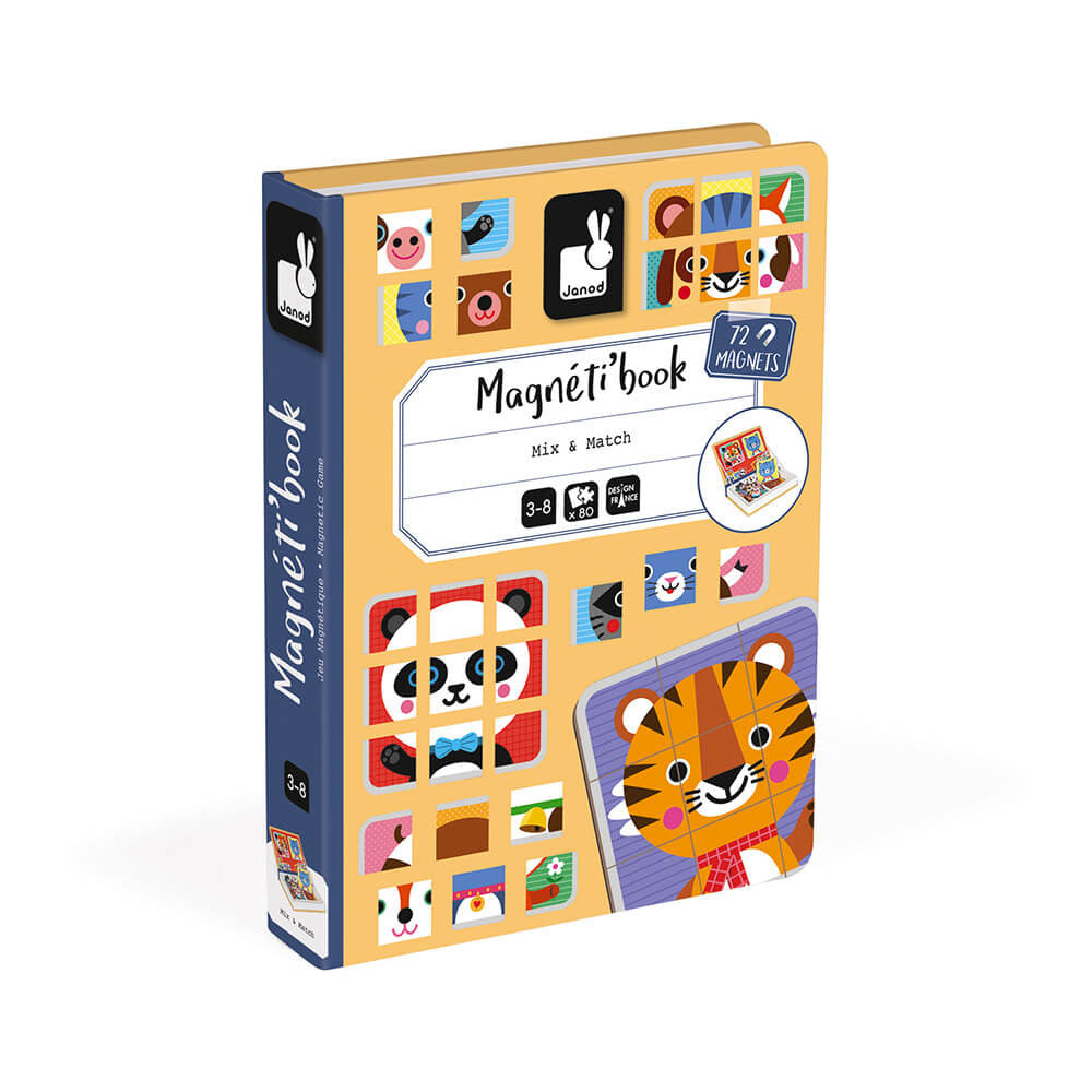 MAGNÉTI'BOOK MIX & MATCH ANIMALS, 72 MAGNETS
