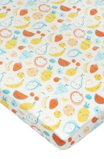Fitted Crib Sheet - Cutie Fruits