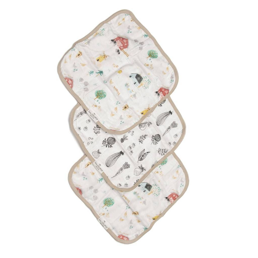 Washcloth 3-Pieces Set - Farm Animals