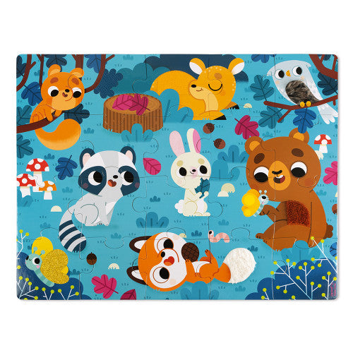 Tactile Puzzle Forest Animals - 20 pieces