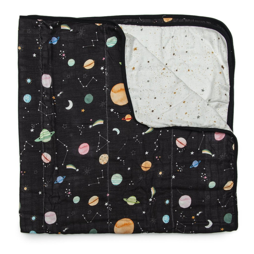Muslin Quilt Blanket - Planets